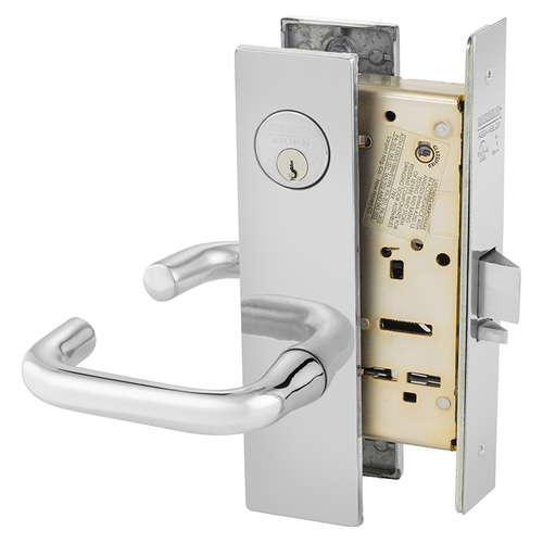 Mortise Lock Bright Chrome