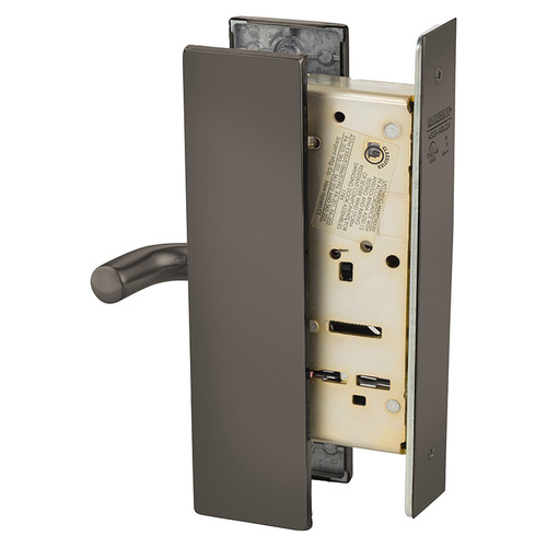 Mortise Lock Oxidized Satin Bronze Relieved Clear Coated