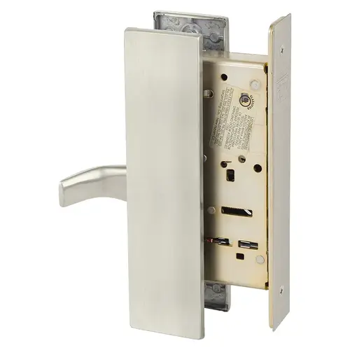 Mortise Lock Satin Nickel Plated Clear Coated