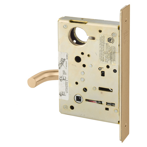 Mortise Lock Satin Bronze Clear Coated