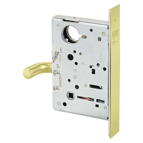 Mortise Lock Bright Brass