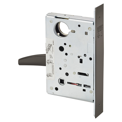 Mortise Lock Oxidized Satin Bronze Relieved Clear Coated