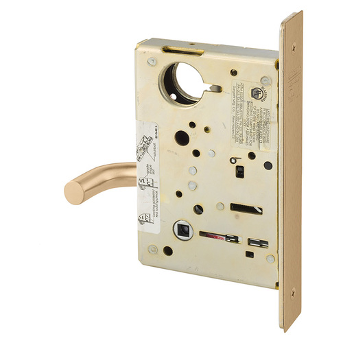 Mortise Lock Satin Bronze Clear Coated