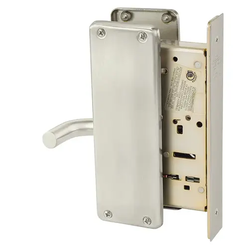 Mortise Lock Satin Nickel Plated Clear Coated