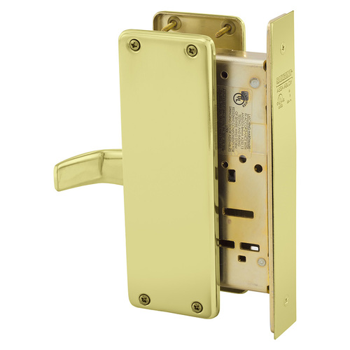 Mortise Lock Bright Brass