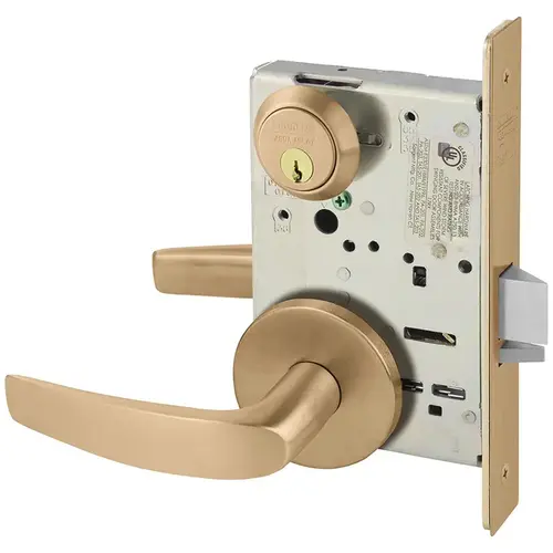 Mortise Lock Satin Bronze Clear Coated