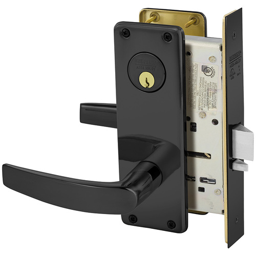 Mortise Lock Dark Oxidized Statuary Bronze Clear Coated