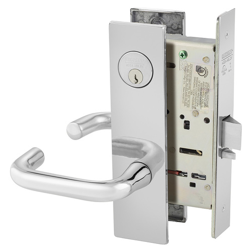 Mortise Lock Bright Chrome