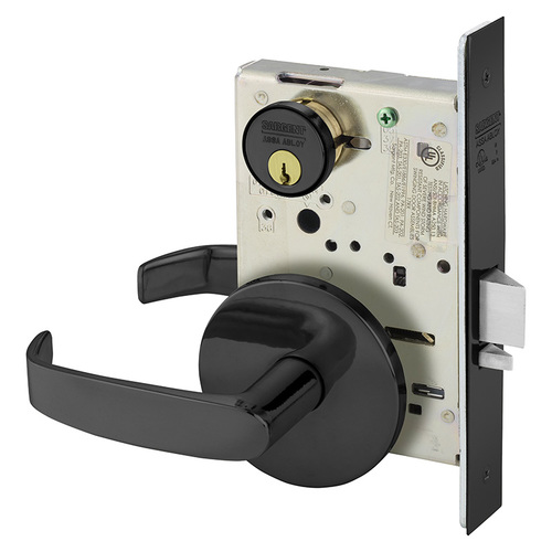 Mortise Lock Dark Oxidized Statuary Bronze Clear Coated