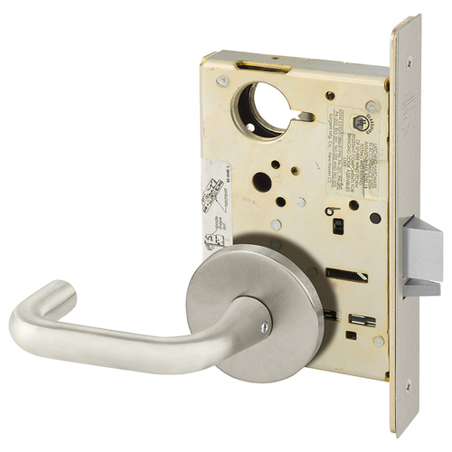 Mortise Lock Satin Nickel Plated Clear Coated