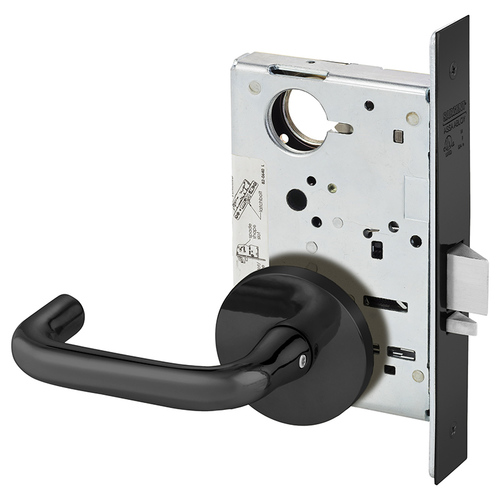 Mortise Lock Dark Oxidized Statuary Bronze Clear Coated