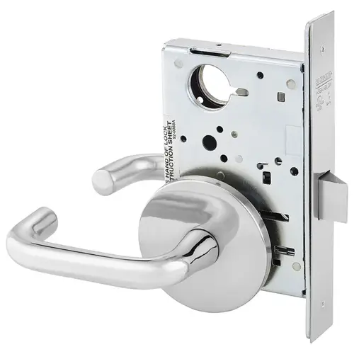 Mortise Lock Bright Chrome