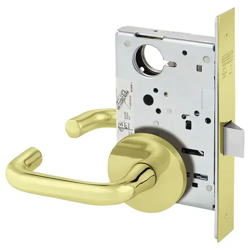 Mortise Lock Bright Brass