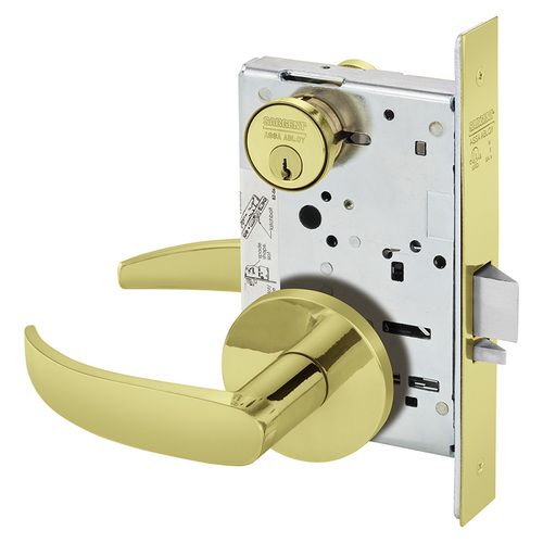 Mortise Lock Bright Brass