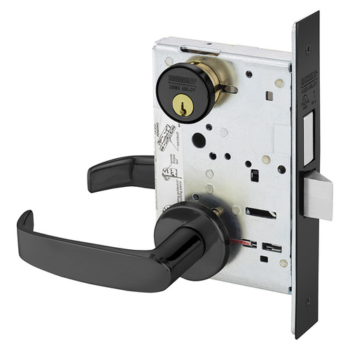 Mortise Lock Dark Oxidized Statuary Bronze Clear Coated