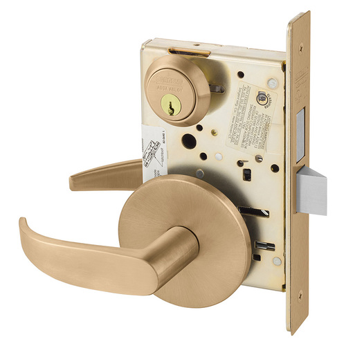 Mortise Lock Satin Bronze Clear Coated