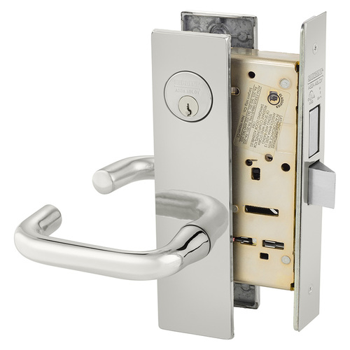 Mortise Lock Bright Stainless Steel