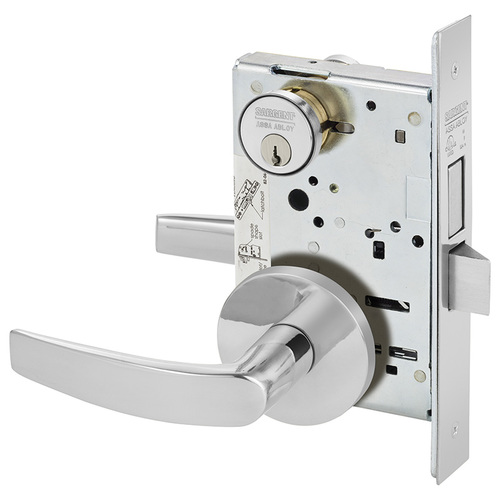 Mortise Lock Bright Chrome