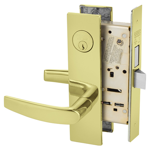 Mortise Lock Bright Brass