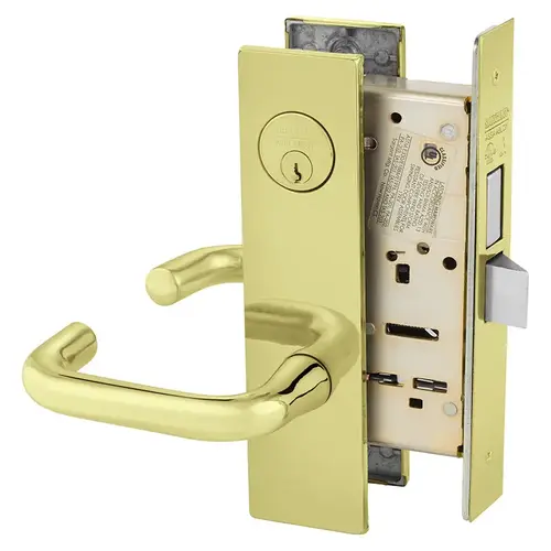 Mortise Lock Bright Brass