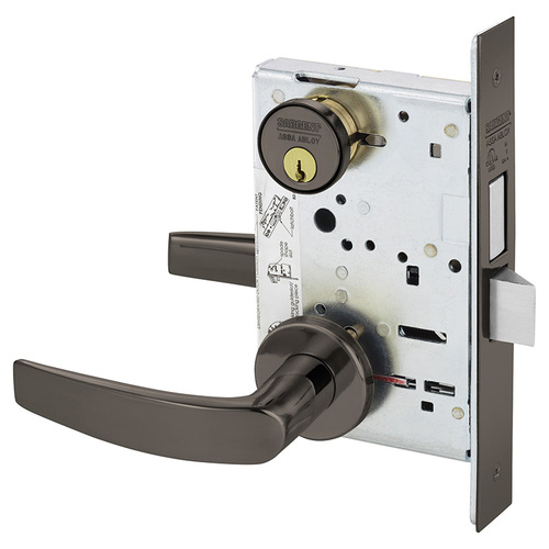 Mortise Lock Oxidized Satin Bronze Relieved Clear Coated