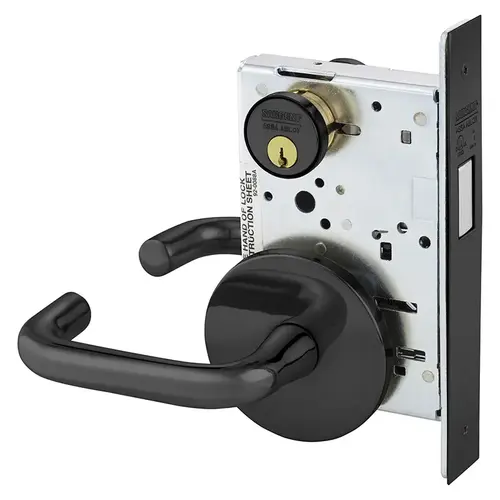 Mortise Lock Dark Oxidized Statuary Bronze Clear Coated