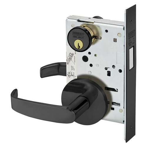 Mortise Lock Dark Oxidized Statuary Bronze Clear Coated