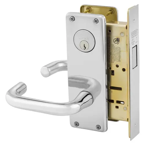 Mortise Lock Bright Chrome