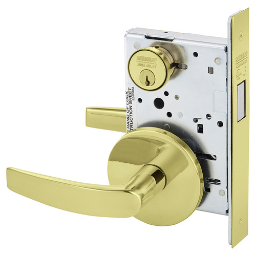 Mortise Lock Bright Brass