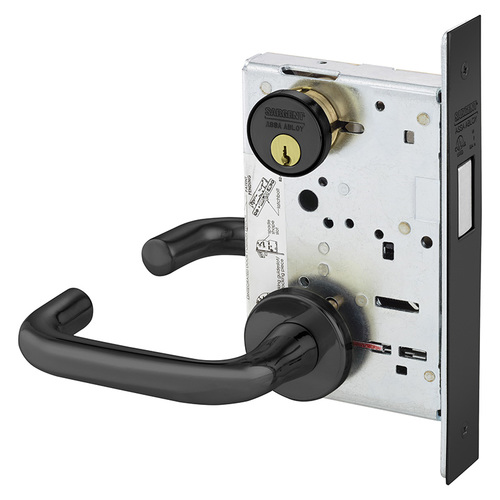 Mortise Lock Dark Oxidized Statuary Bronze Clear Coated