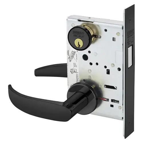 Mortise Lock Dark Oxidized Statuary Bronze Clear Coated