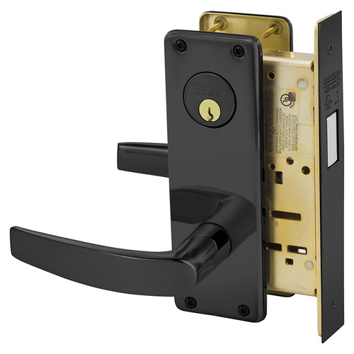 Mortise Lock Dark Oxidized Statuary Bronze Clear Coated