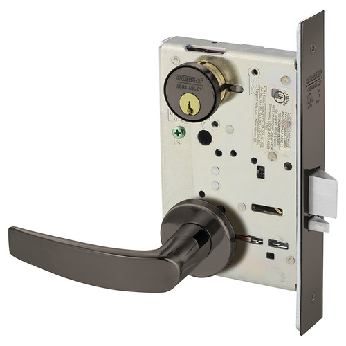 Mortise Lock Oxidized Satin Bronze Relieved Clear Coated