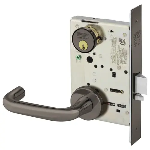 Mortise Lock Oxidized Satin Bronze Relieved Clear Coated