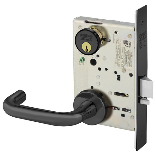 Mortise Lock Dark Oxidized Statuary Bronze Clear Coated