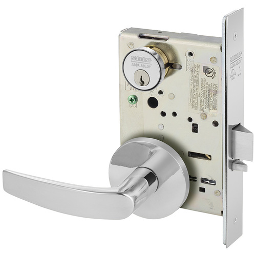 Mortise Lock Bright Chrome