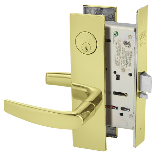 Mortise Lock Bright Brass