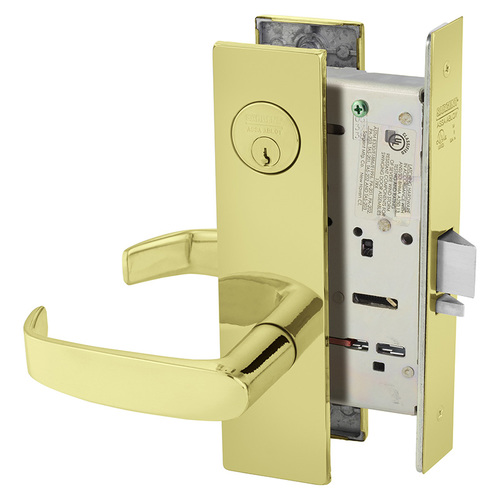 Mortise Lock Bright Brass