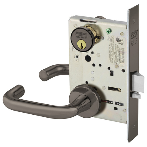 Mortise Lock Oxidized Satin Bronze Relieved Clear Coated