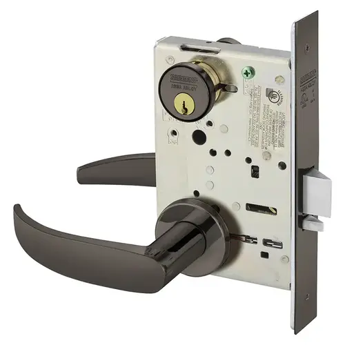 Mortise Lock Oxidized Satin Bronze Relieved Clear Coated