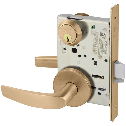 Mortise Lock Satin Bronze Clear Coated