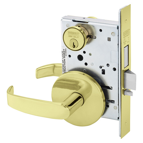 Mortise Lock Bright Brass