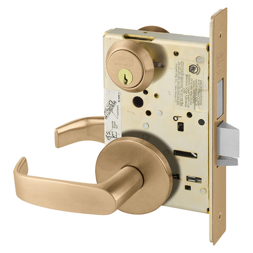 Mortise Lock Satin Bronze Clear Coated