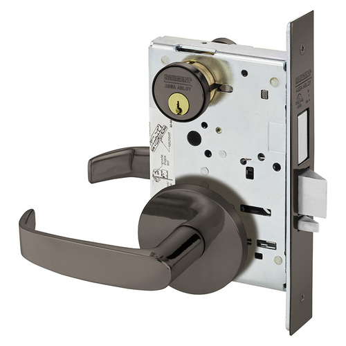 Mortise Lock Oxidized Satin Bronze Relieved Clear Coated