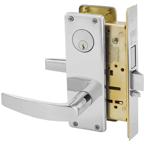 Mortise Lock Bright Chrome