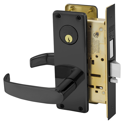 Mortise Lock Dark Oxidized Statuary Bronze Clear Coated