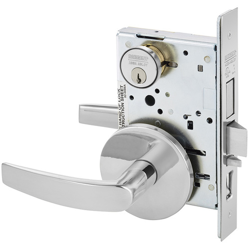 Mortise Lock Bright Chrome