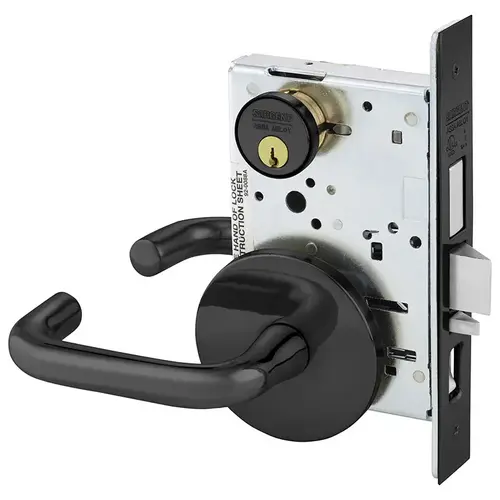 Mortise Lock Dark Oxidized Statuary Bronze Clear Coated