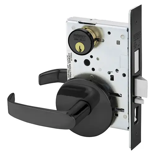 Mortise Lock Dark Oxidized Statuary Bronze Clear Coated