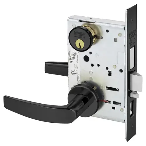 Mortise Lock Dark Oxidized Statuary Bronze Clear Coated